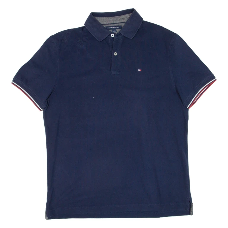 TOMMY HILFIGER Mens Polo Shirt Blue M