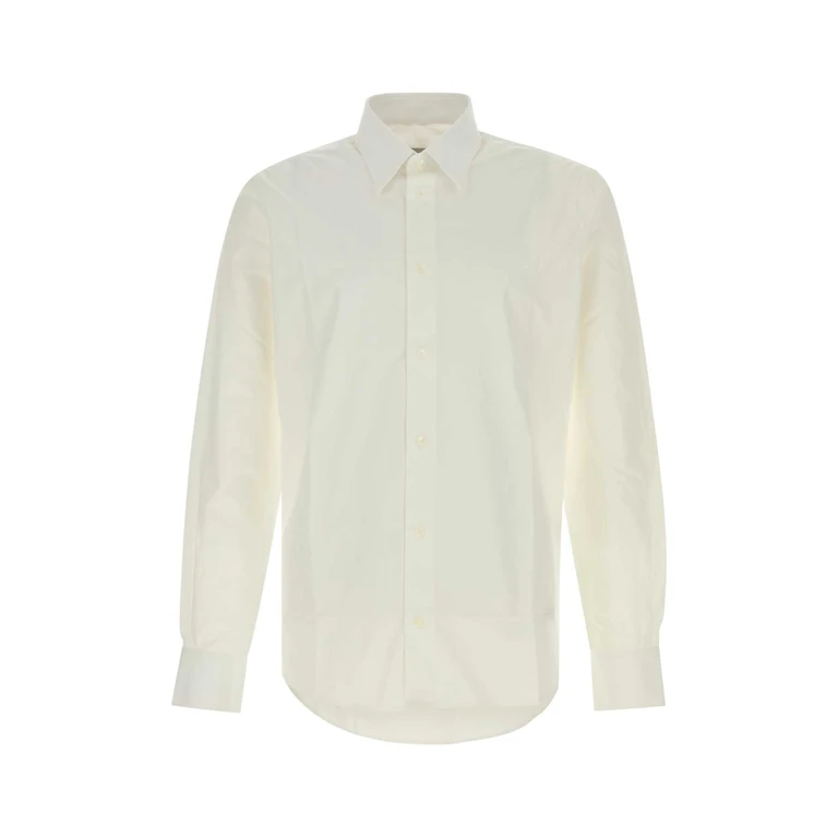 AMI Paris Hsh764co0063 100 White Exterior: Cotton Camicie
