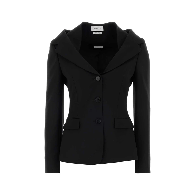 Alexander McQueen Black Giacche E Gilet (865434QJAAC)