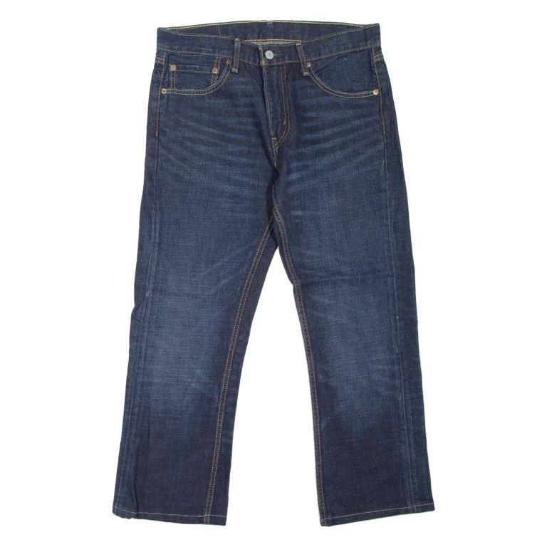 LEVI'S 527 REG Jeans Mens Blue Regular Bootcut Stone Wash W32 L25