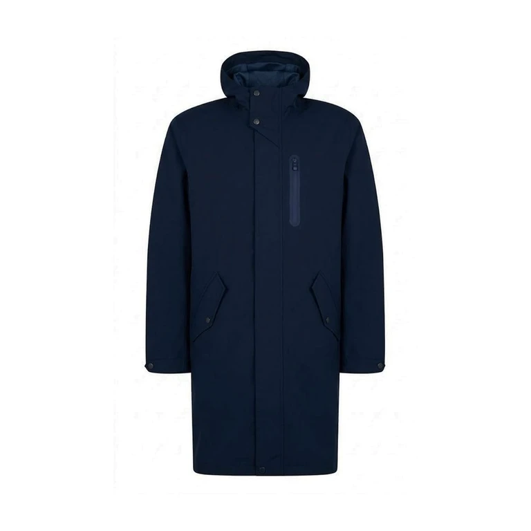 Herno Blue Polyester Coat Clothing - Men