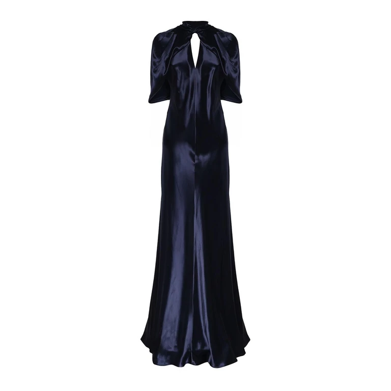Alberta Ferretti Maxi Robe - Bleu (043016270290)