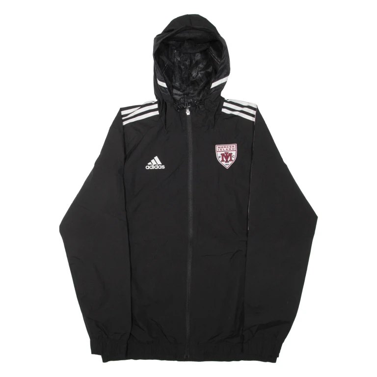 ADIDAS Mens Jacket Black Hooded L