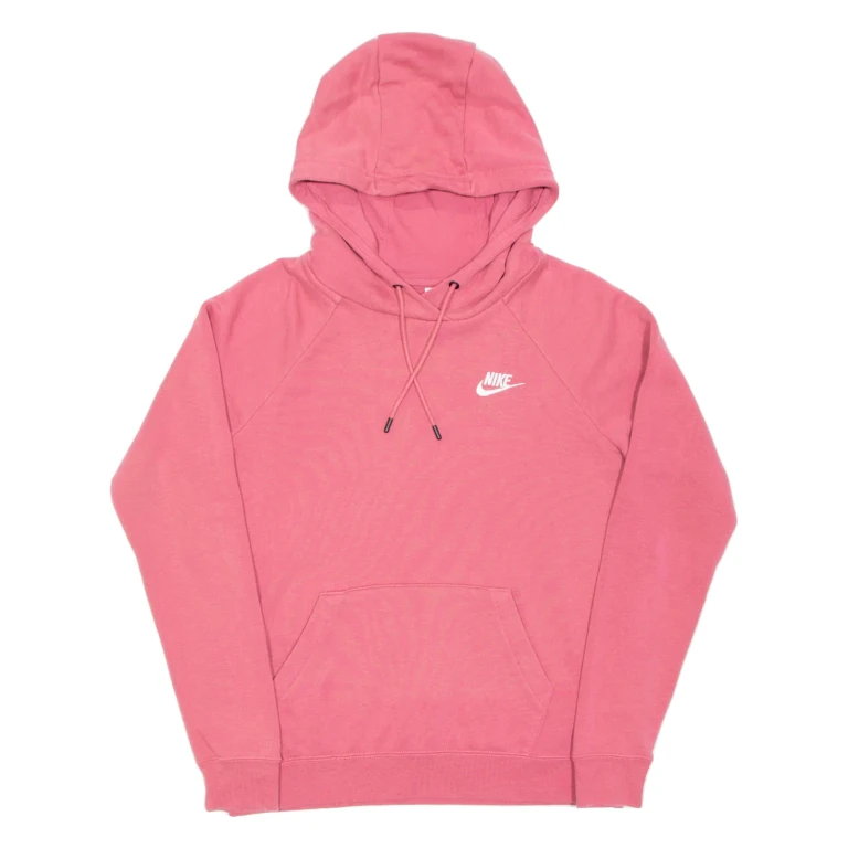 NIKE Womens Pink Hoodie Pullover S