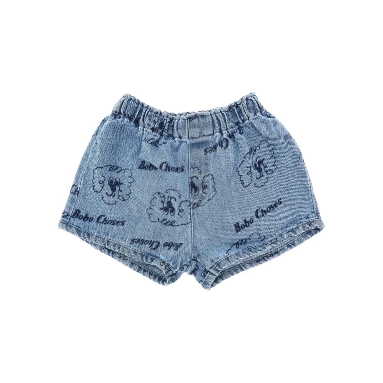 BOBO CHOSES 'Pickles The Dog' denim shorts Kids 6M
