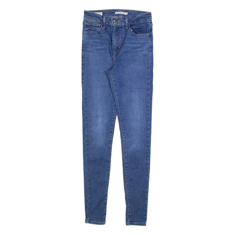 LEVI'S 720 High Rise Big E Womens Jeans Blue Slim Skinny W27 L32