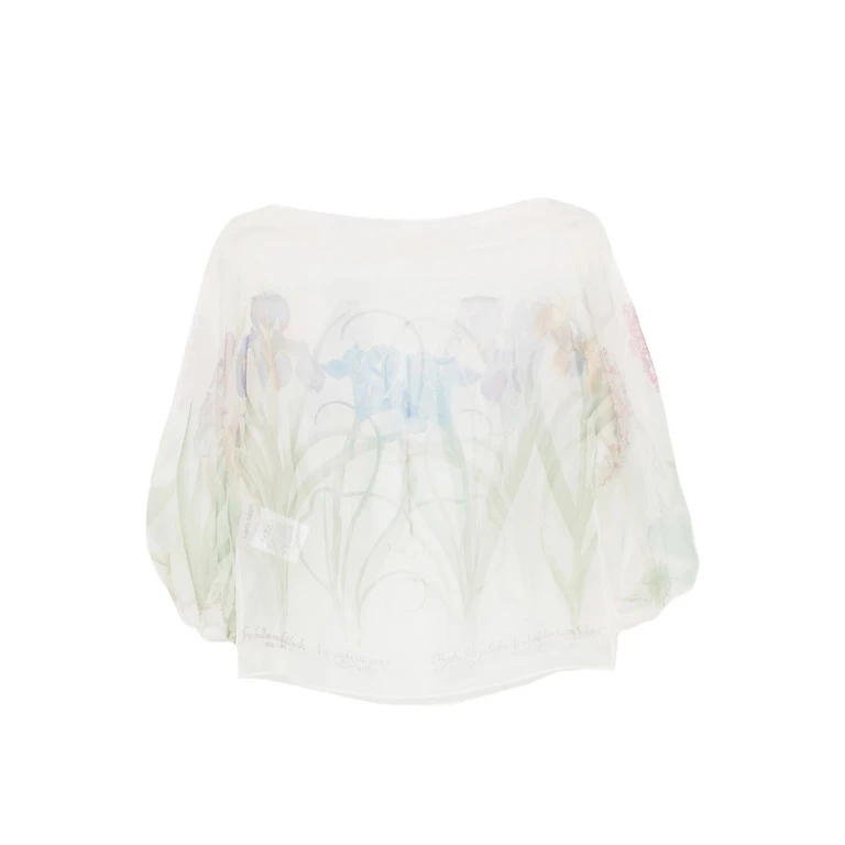 Alberta Ferretti Transparent Organza Shirt