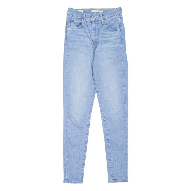 LEVI'S Mile High BIG E Womens Jeans Blue Slim Skinny Stone Wash W26 L28