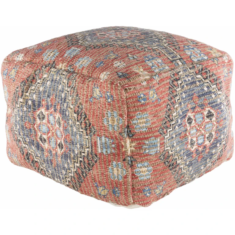 Copeland Woven Jute and Cotton Pouf