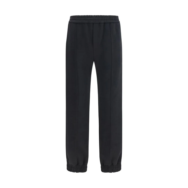 Valentino Black Cotton Joggers (workout Pants) - Men