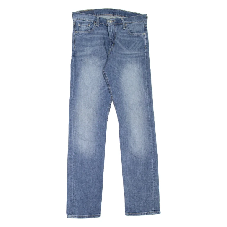 LEVI'S 513 Jeans Mens Blue Slim Straight Stone Wash W30 L32