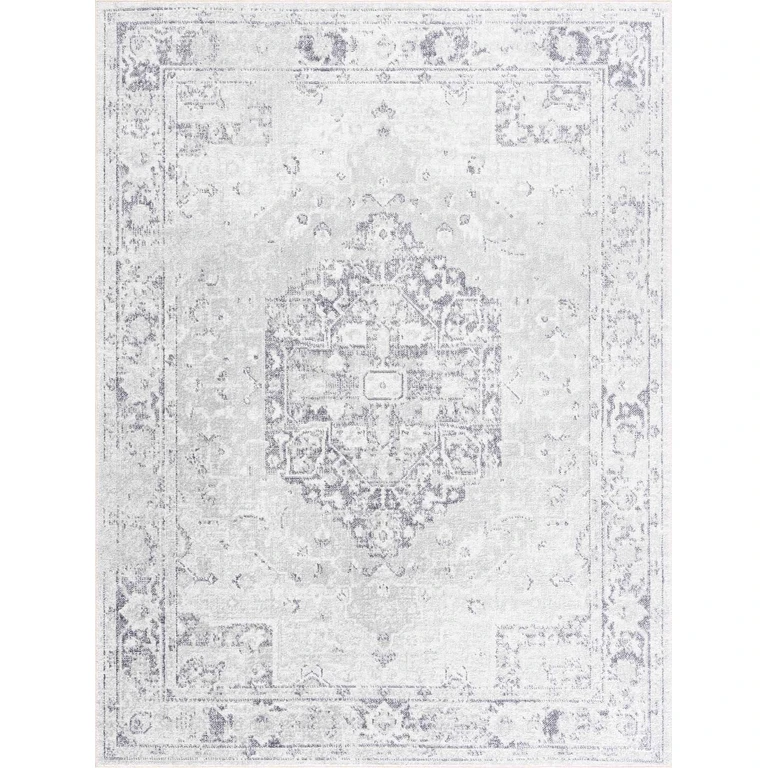 Akram Antrasit Flat Pile Washable Rug