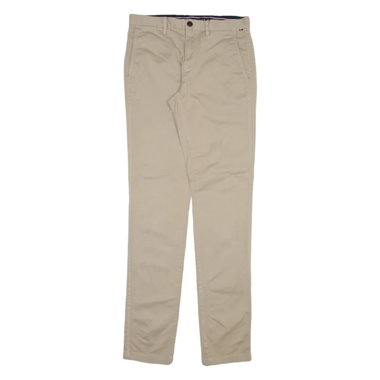 TOMMY HILFIGER Mens Trousers Beige Slim Straight W30 L34