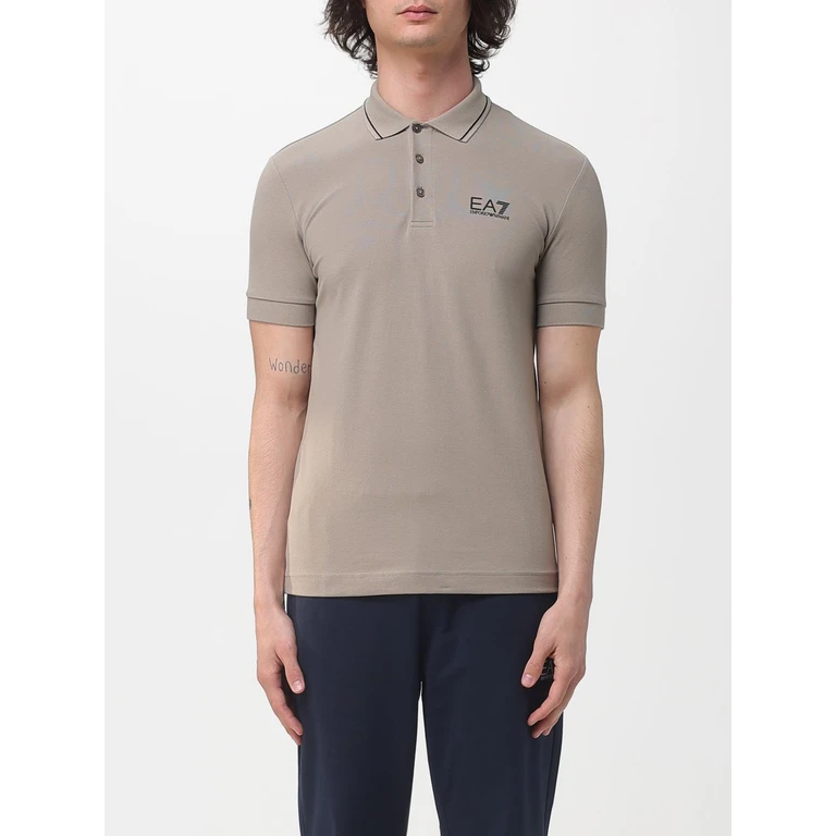 EA7 Polo Shirt Men color Dove Grey (8NPF16PJVUZU6167)