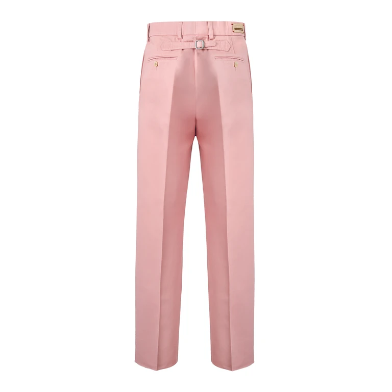 Light Pink Cotton Pants - Men