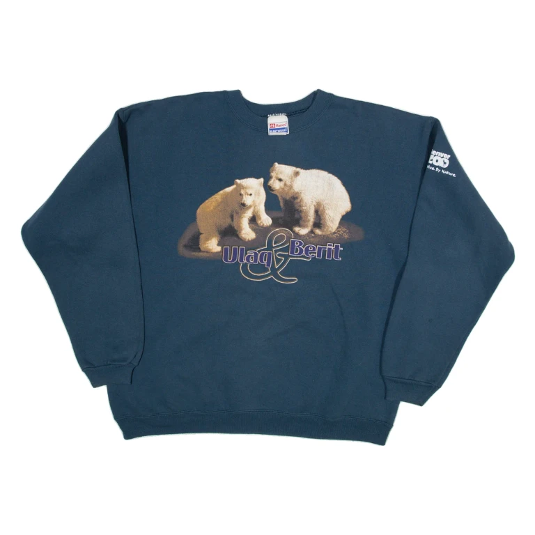 HAINES Ulaq & Berita Womens Sweatshirt Green L
