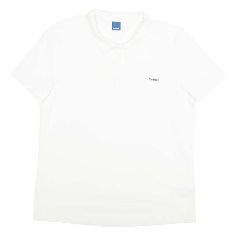 REEBOK Womens Polo Shirt White XL