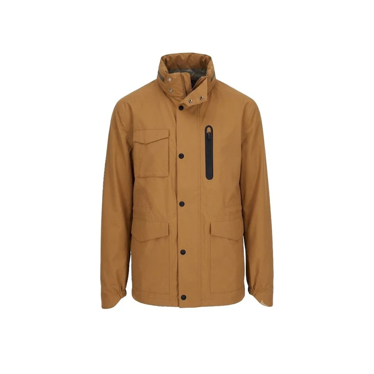 Brown Polyester Shell Jacket Clothing - Men