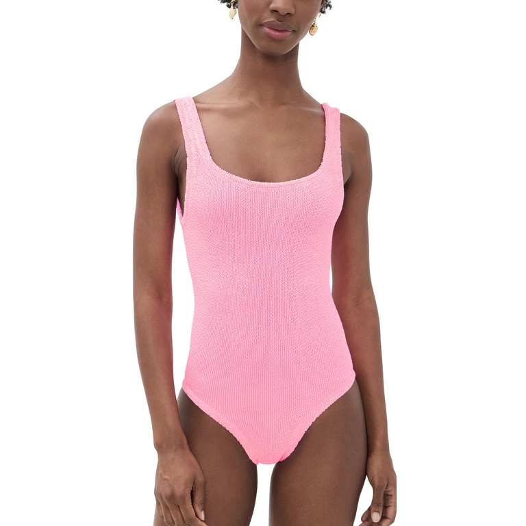 Hunza G Square Neck One Piece Bubblegum One Size