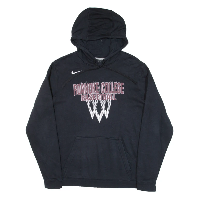 NIKE Roanoke College Basketball Mens Black Hoodie USA M