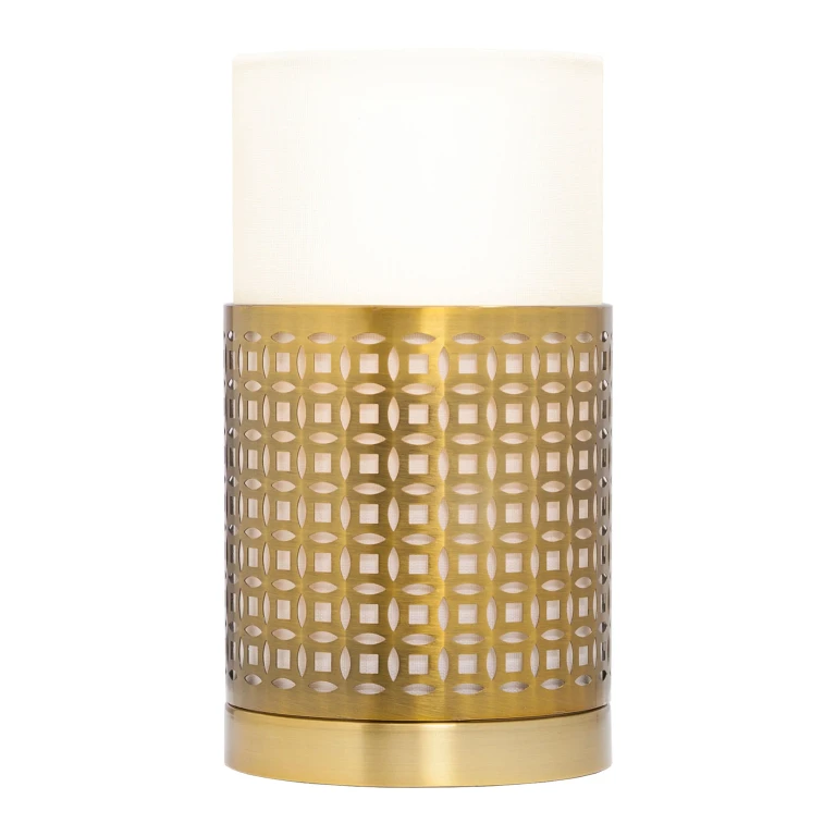 Geometric Gold Accent Lamp