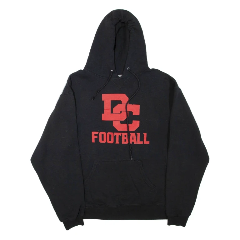 RUSSELL ATHLETIC Mens Black Hoodie L
