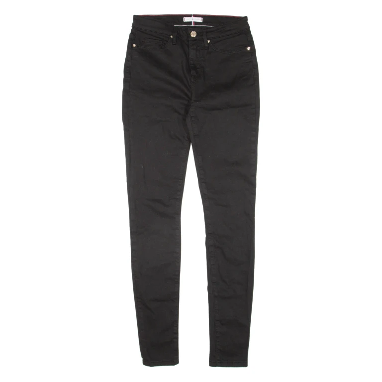 TOMMY HILFIGER Como Womens Trousers Black Slim Jegging W25 L30