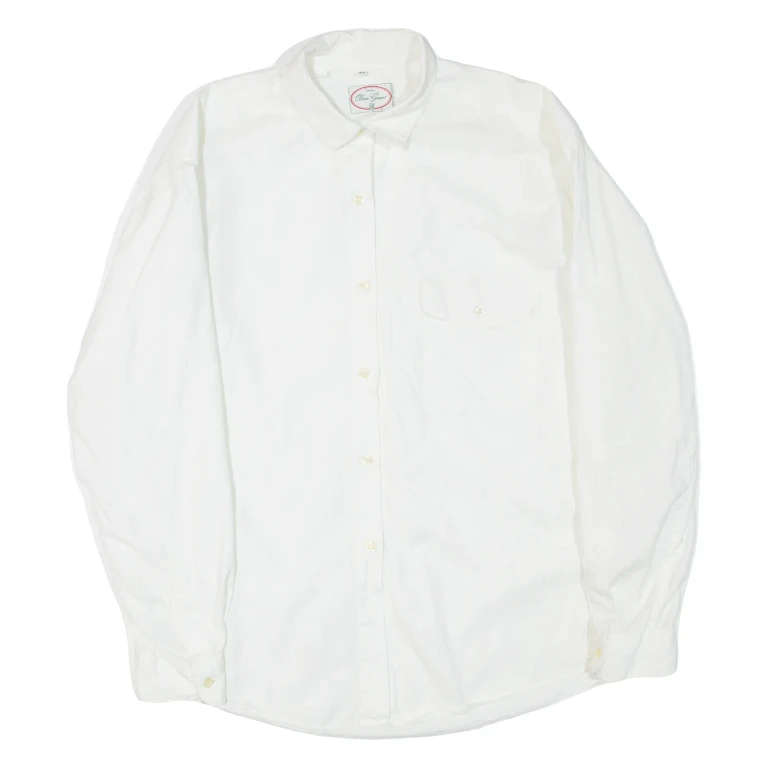 OLIVER GRANT Womens Shirt White Collared Long Sleeve M