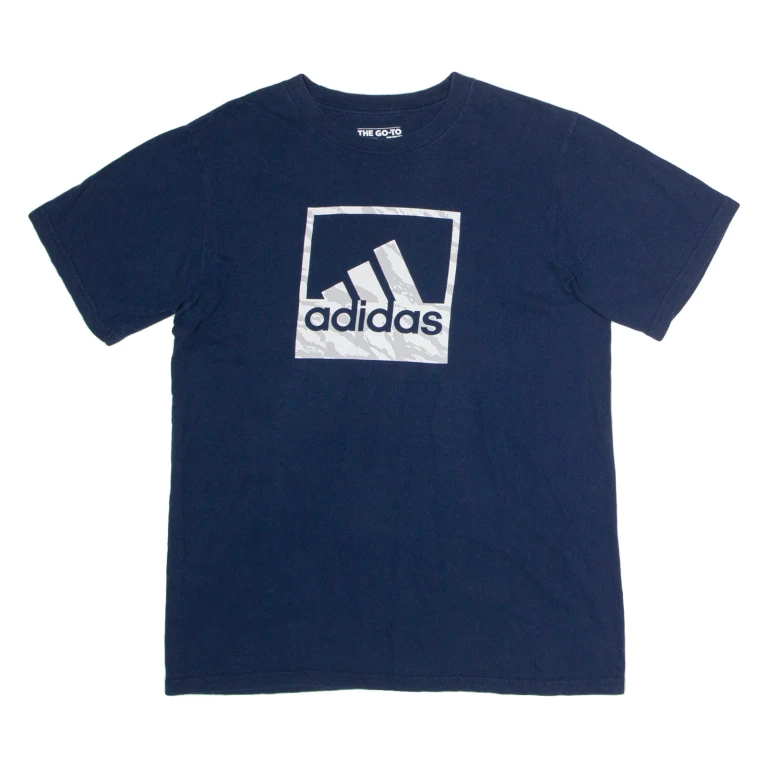 ADIDAS Mens T-Shirt Blue M