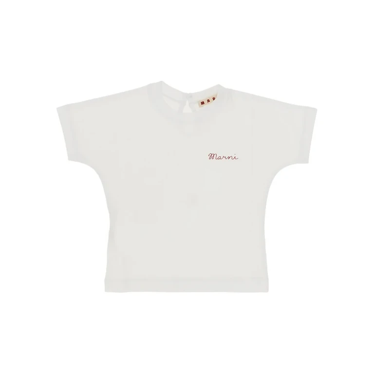 MARNI Chest logo print T-shirt Kids 6-9M