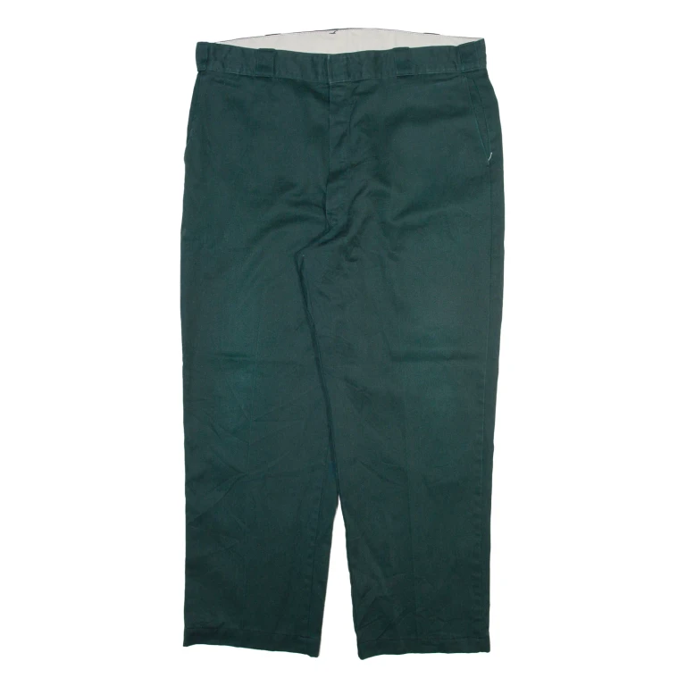 DICKIES Mens Trousers Grey Relaxed Straight W39 L28