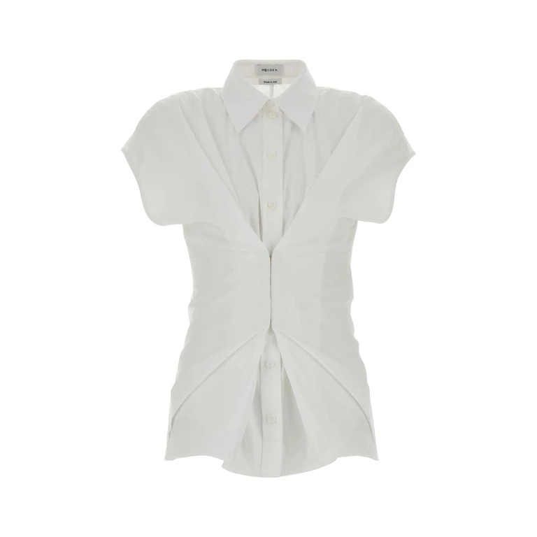 Alexander McQueen 863777qaabt 9000 Opticalwhite Exterior: Cotton Camicie