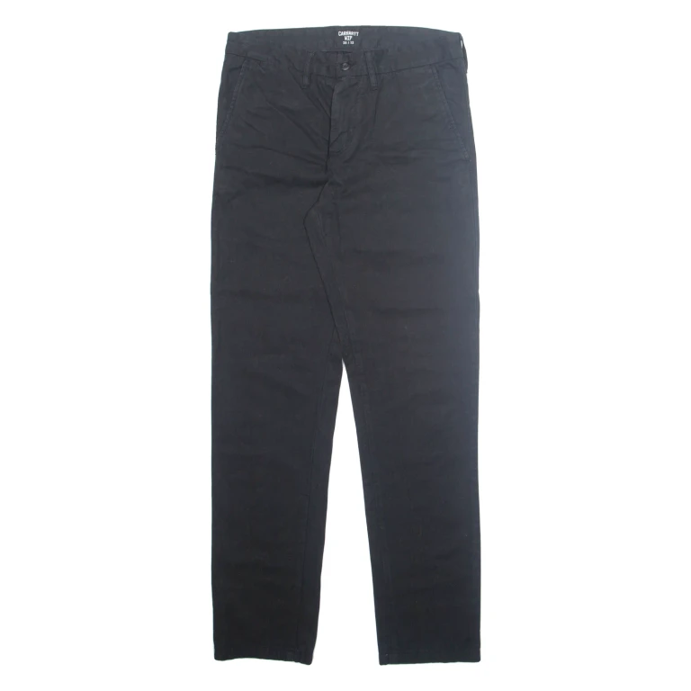 CARHARTT Chino Mens Trousers Black Regular Straight W28 L32