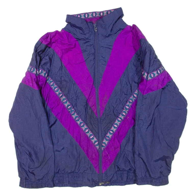 LAVON Womens Jacket Purple Nylon M