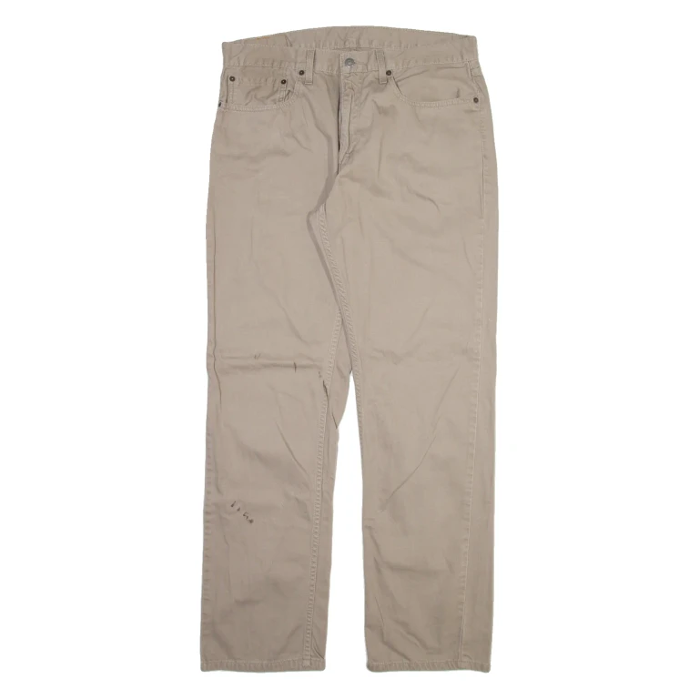 LEVI'S 559 Mens Trousers Beige Regular Straight W36 L34