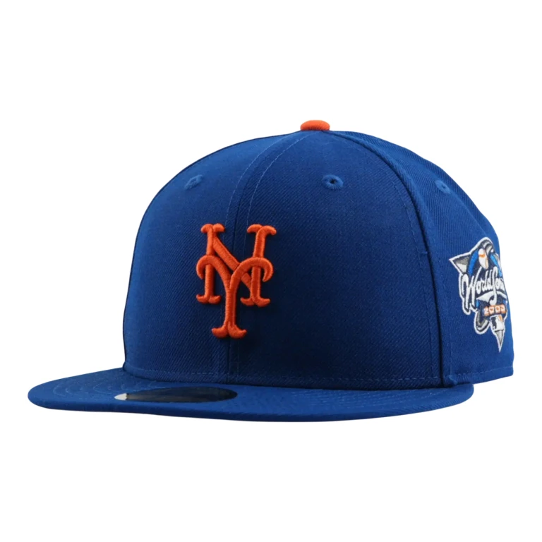 New York Mets 2000 World Series Fitted Hat Royal