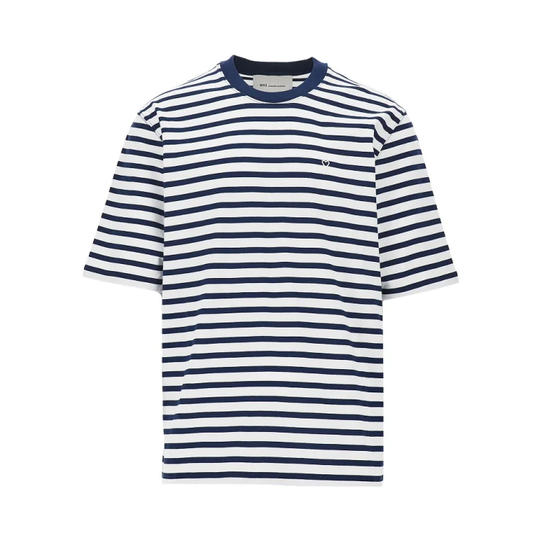 Ami Marinière T-shirt met Ami de Coeur borduursel