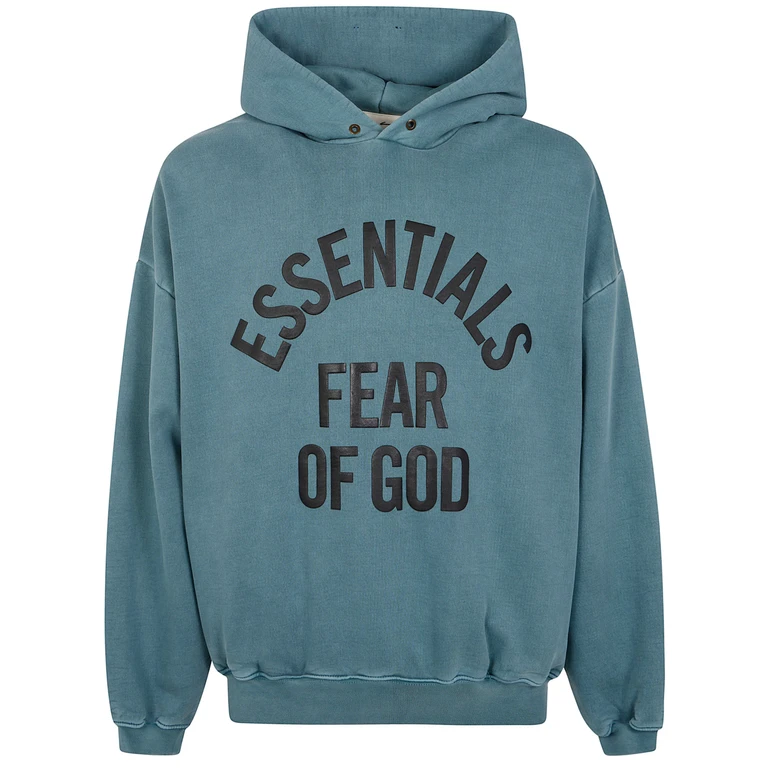 FEAR OF GOD ESSENTIALS Felpa Con Cappuccio "Campus 90'S"
