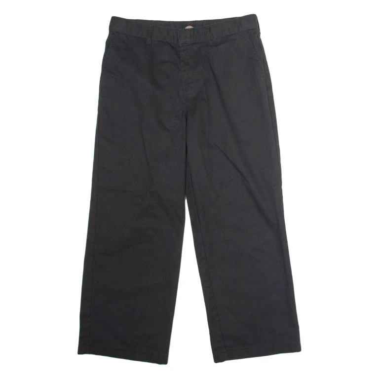 DICKIES Workwear Womens Trousers Black Regular Straight W32 L25