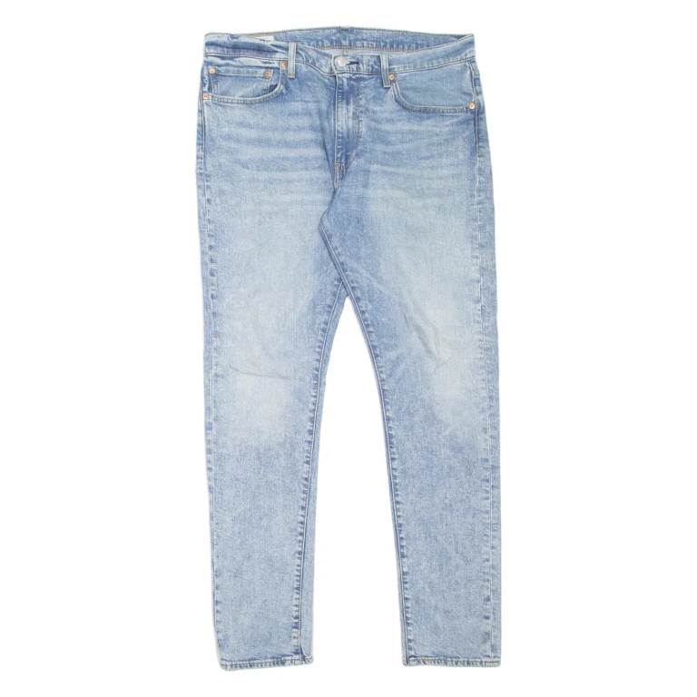 LEVI'S 512 BIG E Jeans Mens Blue Slim Tapered Stone Wash W36 L34