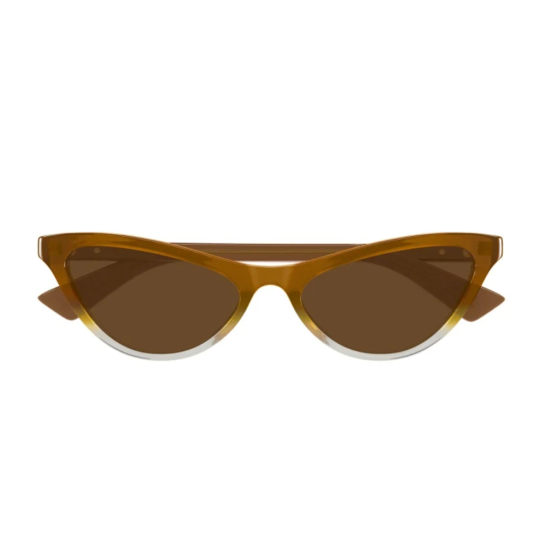 Bottega Veneta Bv1414s Linea Ribbon Brown Acetato Riciclato Sunglasses - Women