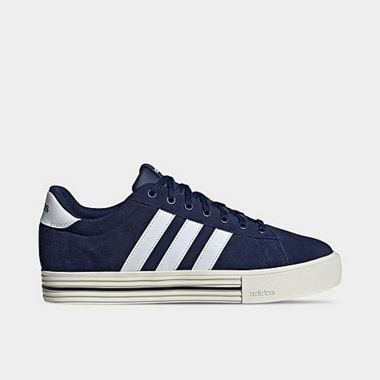 adidas Men's Daily 4.0 Casual Shoes in Dark Blue/Cloud White/Off White Size: 7.5