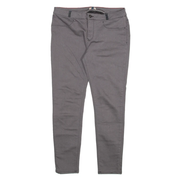 TOMMY HILFIGER Womens Trousers Grey Slim Skinny W32 L30