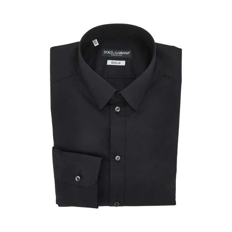 DOLCE & GABBANA Stretch poplin Gold Fit Shirt Man 40