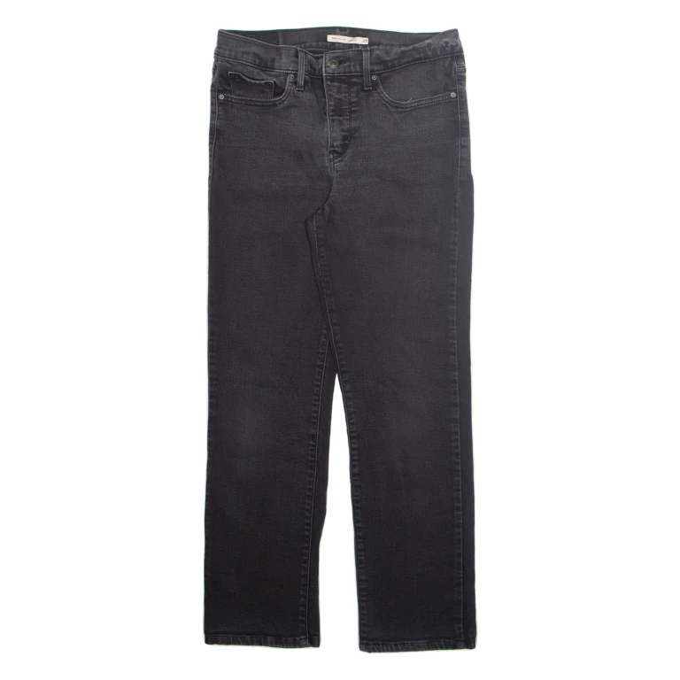 LEVI'S Womens Jeans Grey Regular Straight W29 L27