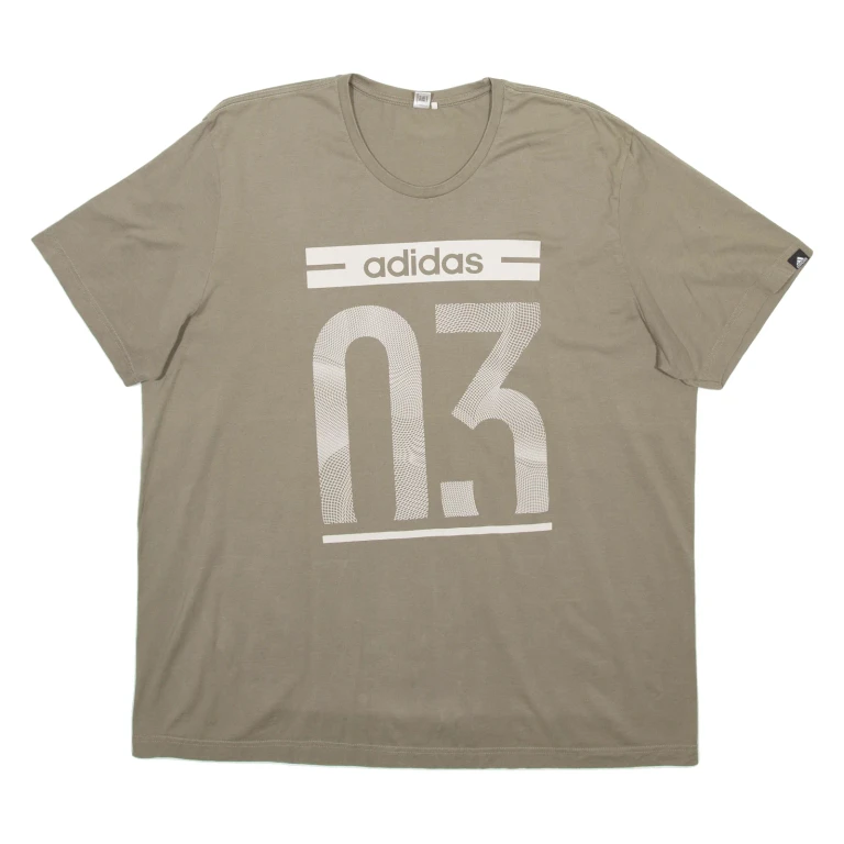 ADIDAS Mens T-Shirt Green XL