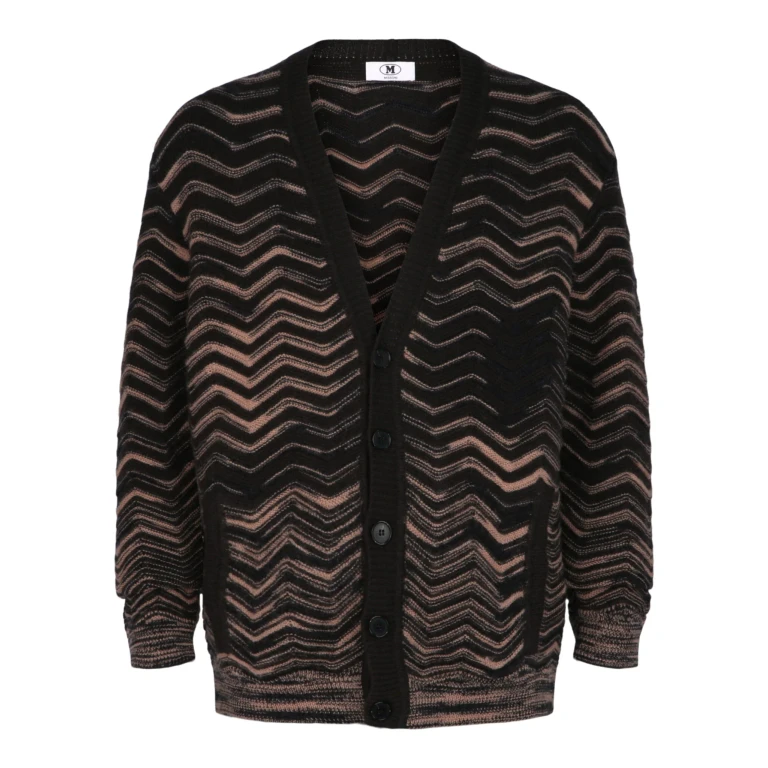 Chevron-Knit Cardigan