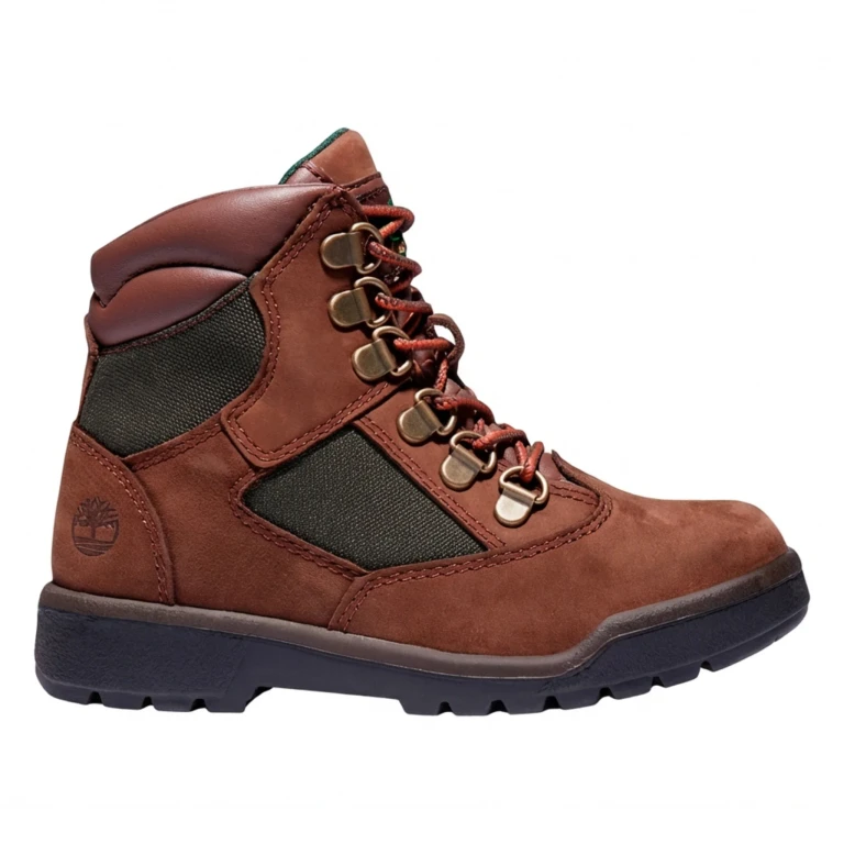 Grade School 6 Inch Field Boot Junior 'Brown Green' Boots