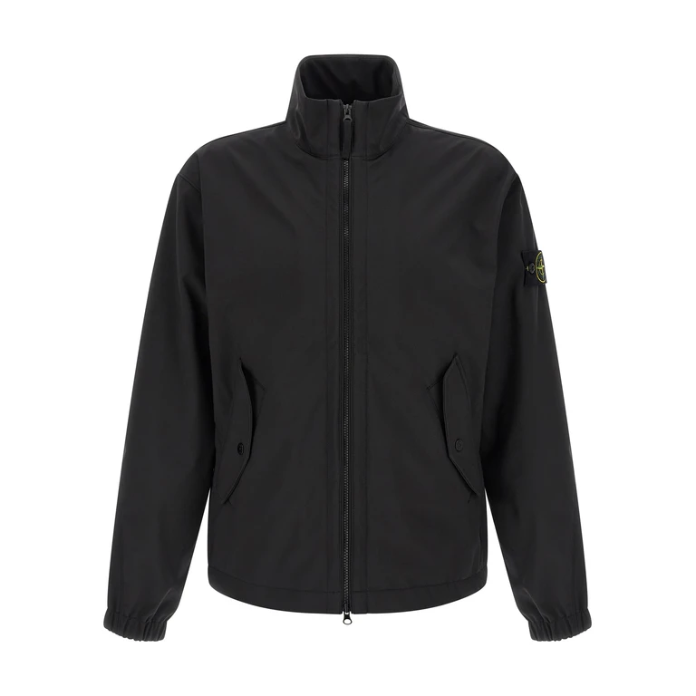 Stone Island Black Polyester Shell Jacket Clothing - Men