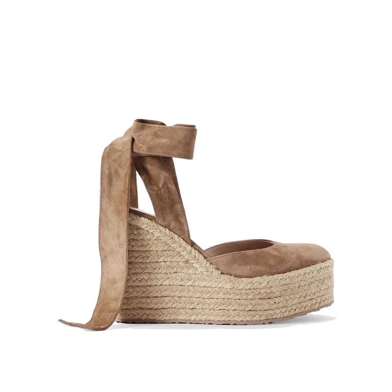 Beige Calfskin Espadrilles Shoe - Women
